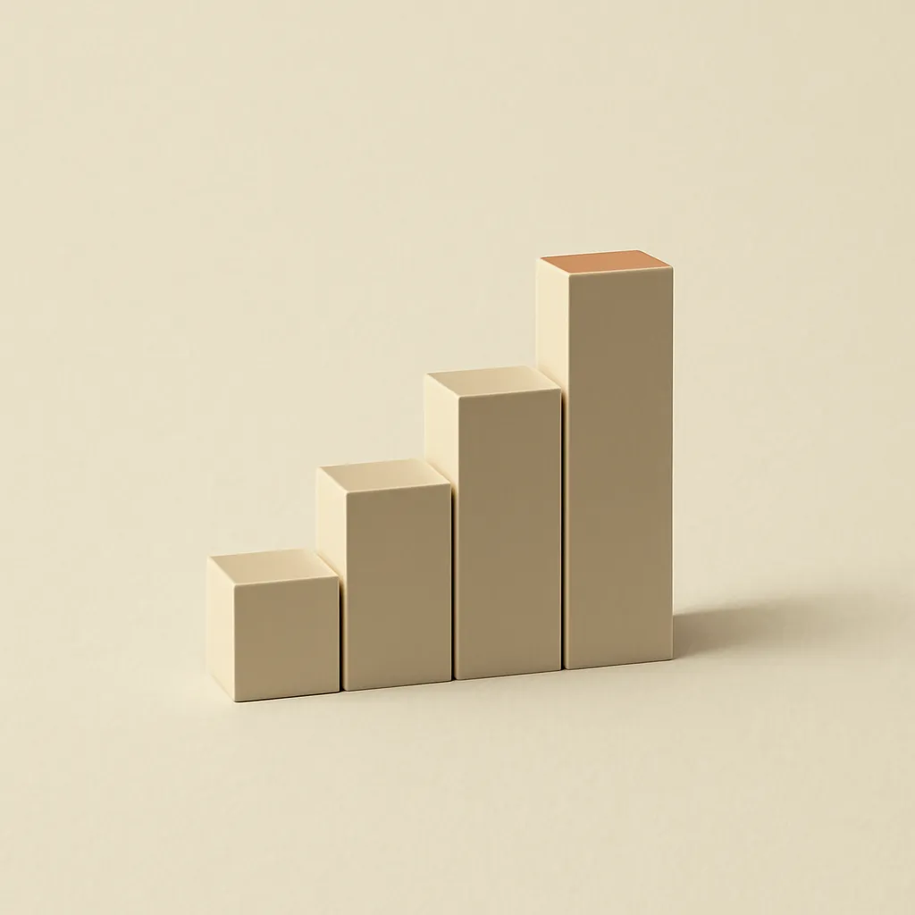 Abstract pricing chart diagram